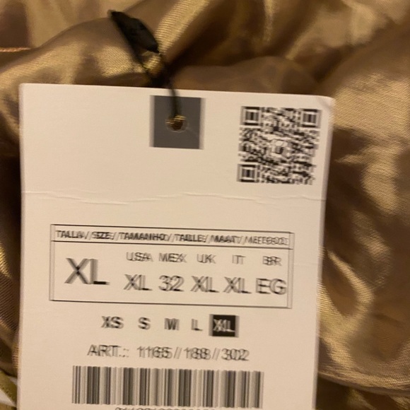 Zara Gold Satin Mini Dress - Picture 6 of 7